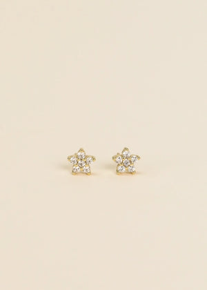Pavé Flower | Stud Earrings