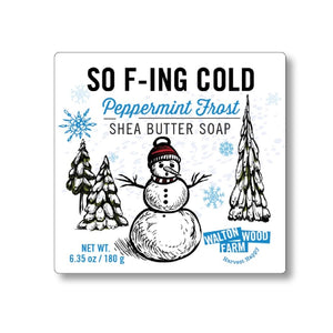 So F-Ing Cold Bar Soap - Peppermint Frost | Walton Wood Farm