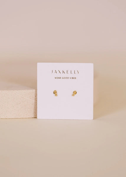 Petite 3 Ball | Gold Earrings