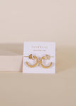 Petite Flower | Hoop Earrings