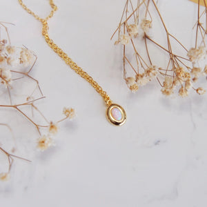 Pippa | Opal Oval Necklace