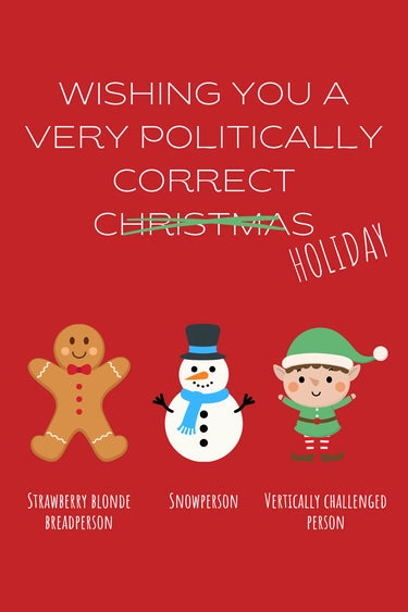 Politically Correct Holiday - Greeting Card | Two Brits Print Co