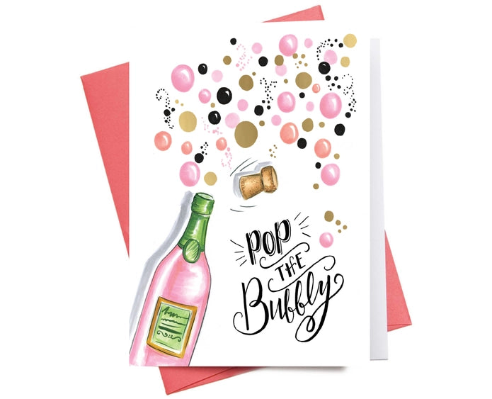 Pop The Bubbly - Greeting Card | Inkwell Cards