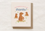 Just Poppin' Up To Say Thanks | Greeting Card