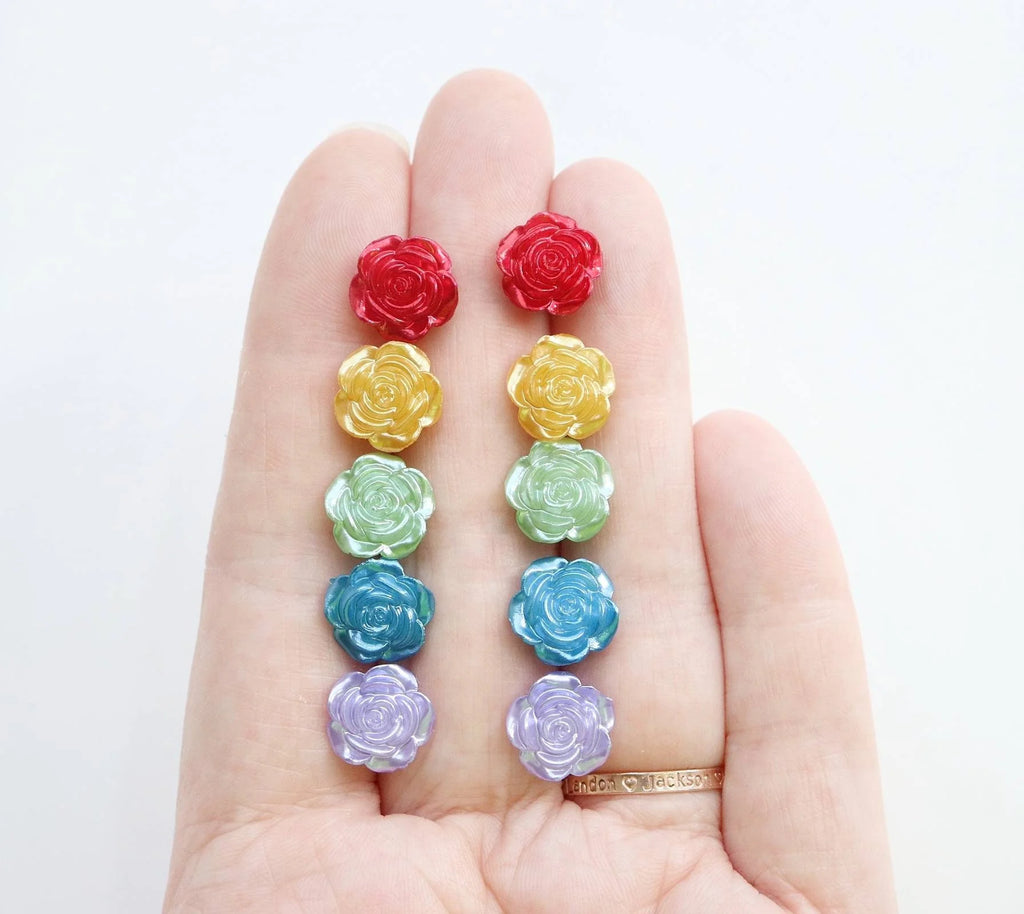 Pretty Rose - Metal Free Hypoallergenic Earrings | Pretty Ears