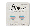 Transgender Pride Heart | Earrings