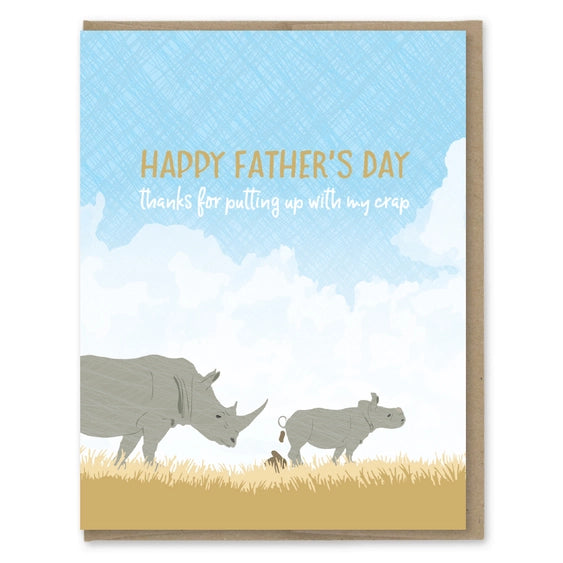 Putting Up With My Crap | Father's Day Greeting Card