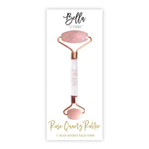 Rose Quartz - Dual Ended Face Roller | Bella Sleep Spa