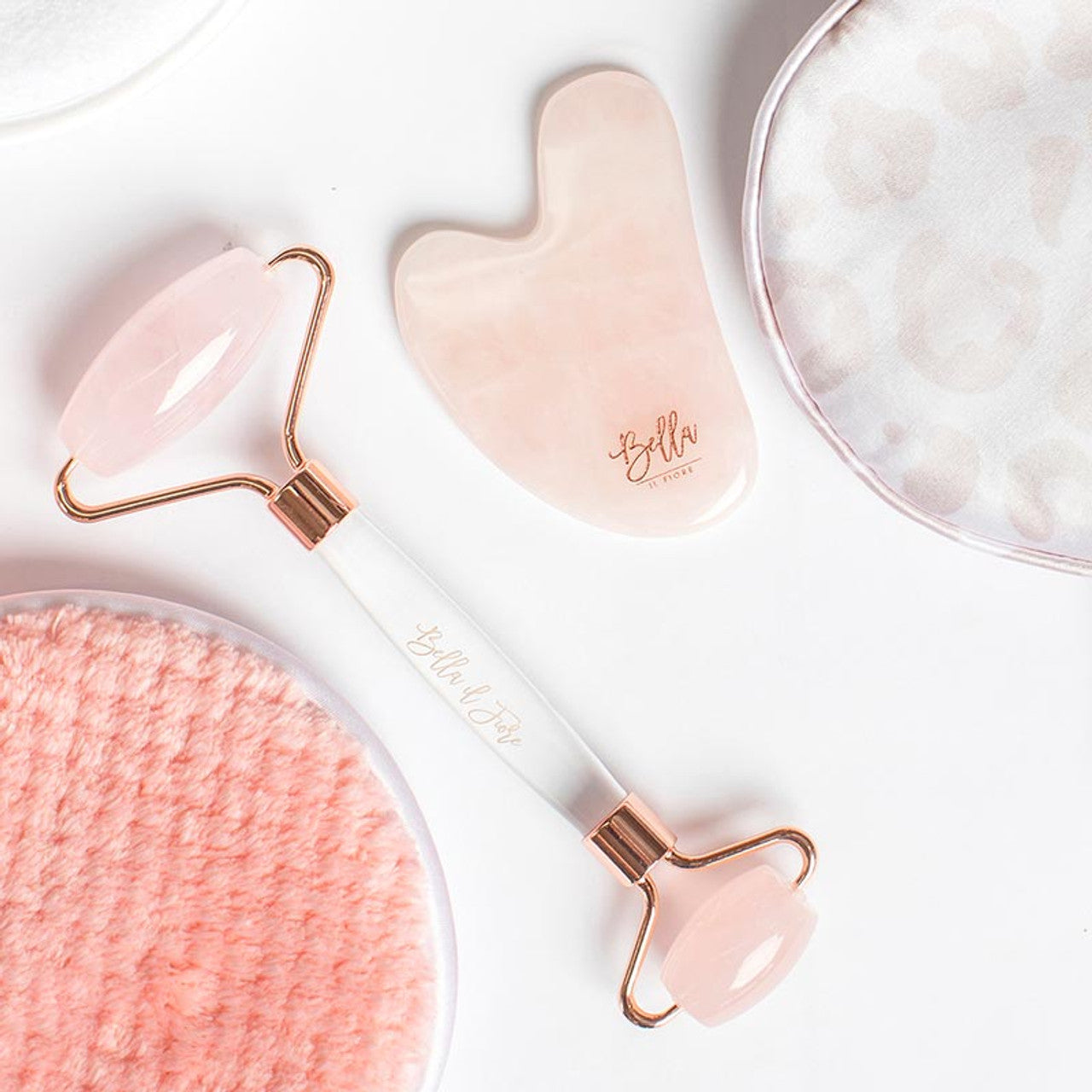 Rose Quartz - Face Roller & Gua Sha Set | Bella Sleep Spa