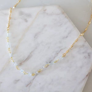 Quartz Chip Necklace | Mesa Blue