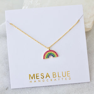 Rainbow - Zircon Necklace | Mesa Blue