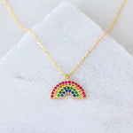 Rainbow - Zircon Necklace | Mesa Blue