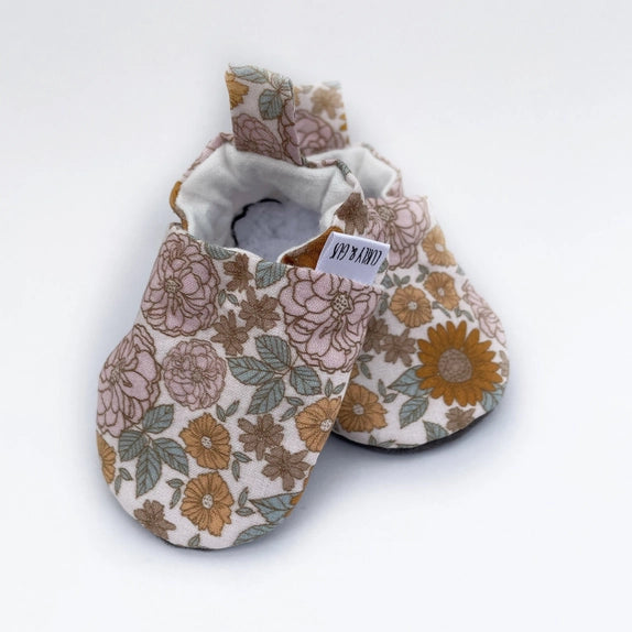Retro Floral Baby Shoes | Gus Kids Co.