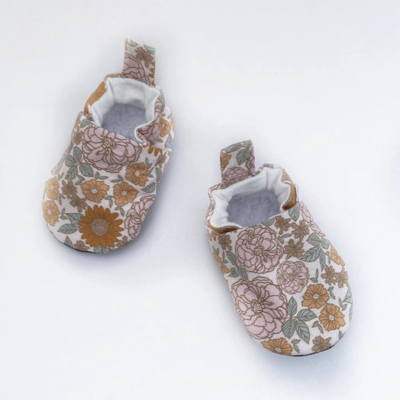 Retro Floral Baby Shoes | Gus Kids Co.