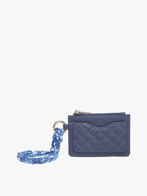 Rhodes - Quilted Wallet with Acrylic Wristlet | Jen & Co