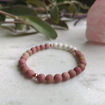 Rhodochrosite Essential Oil Diffuser Bracelet | Over The Moon