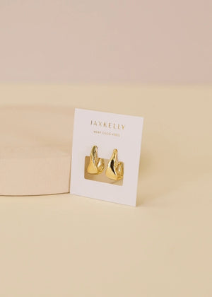 Ripple Hoops - Gold Earrings | JaxKelly