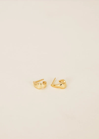 Ripple Hoops - Gold Earrings | JaxKelly