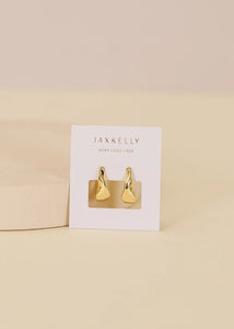 Ripple Hoops - Gold Earrings | JaxKelly