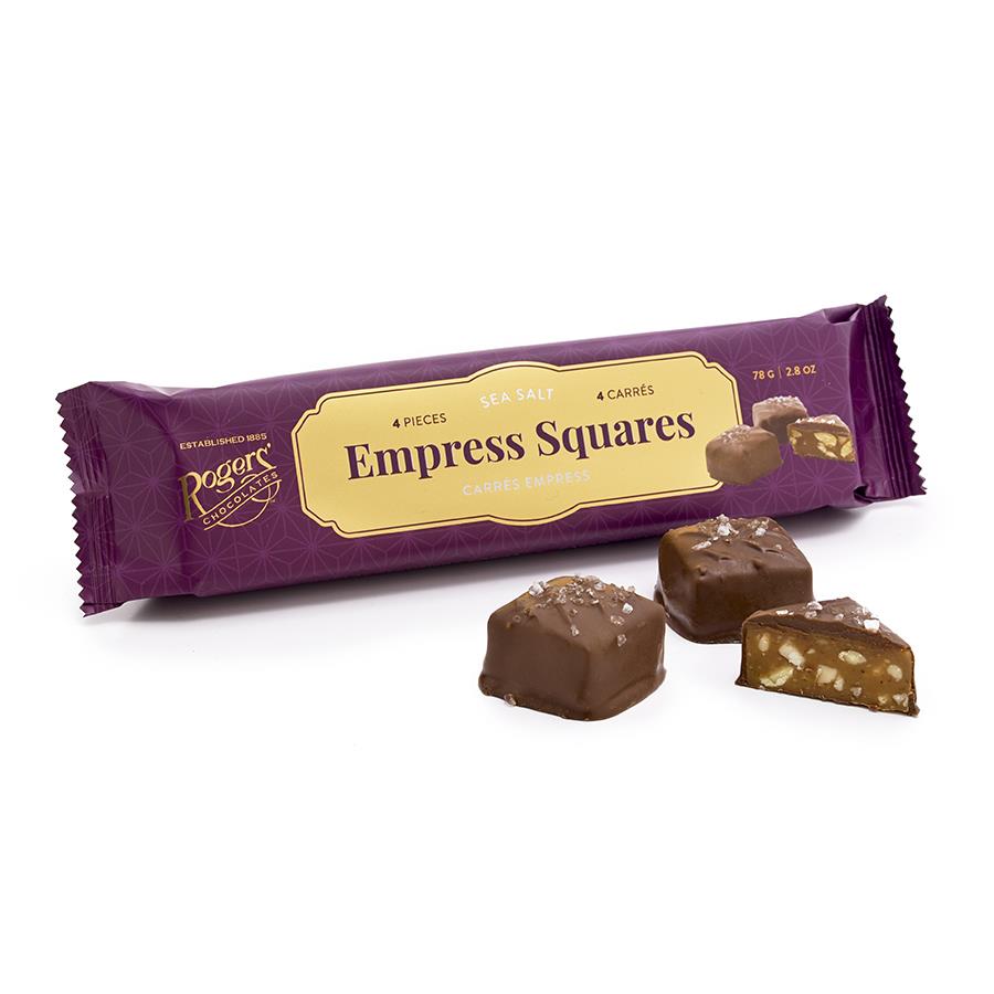 Sea Salted Empress Squares | Milk Chocolate Covered Caramels