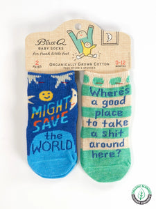 Might Save The World / Where's A Good Place To Take A Shit Around Here? | Baby Socks