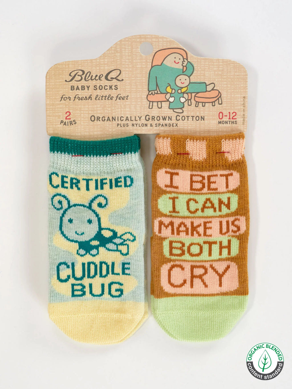 Certified Cuddle Bug/I Bet I Can Make Us Both Cry | Baby Socks