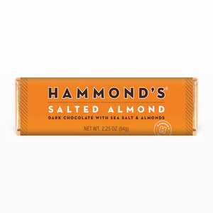Salted Almond Dark Chocolate Bar | Hammond's Candies