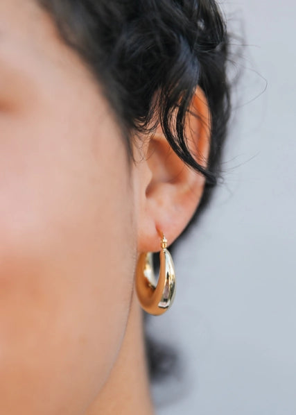 Sculptural | Wide Hoop Earring