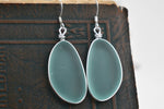 Bezel - Eco Seaglass Earrings | Whitelotus Design