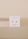 Amazonite | Gold Simple Stud Earrings