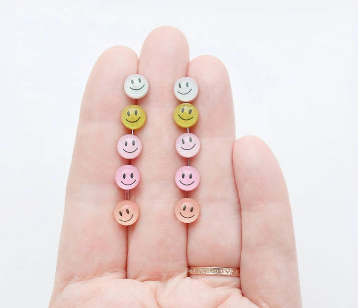 Smiley Face - Metal Free Hypoallergenic Earrings | Pretty Ears