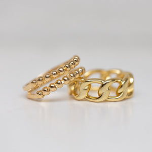 Sophia Double Beaded Ring | Lily & Elm