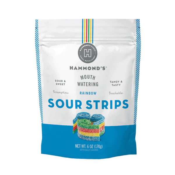 Rainbow Sour Strips | Hammond's Candies