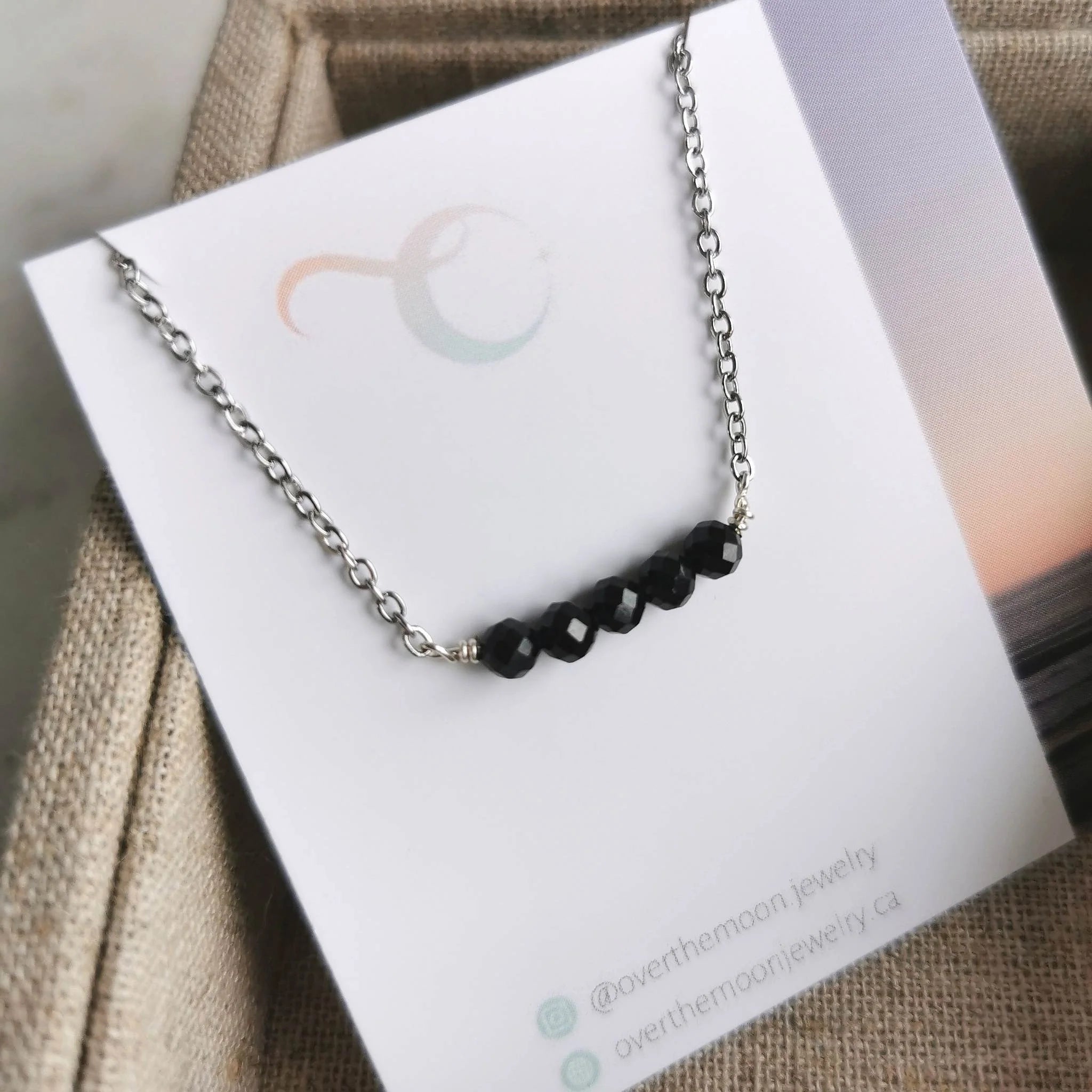 Spinel Bar Necklace | Over The Moon