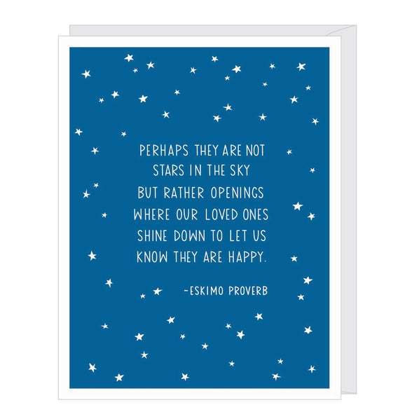 Stars In The Sky Proverb | Sympathy Card