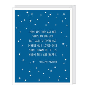 Stars In The Sky Proverb | Sympathy Card