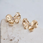 CZ Bow | Statement Earrings