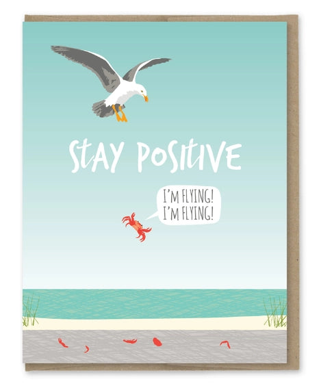 Stay Positive - Greeting Card | Modern Printed Matter