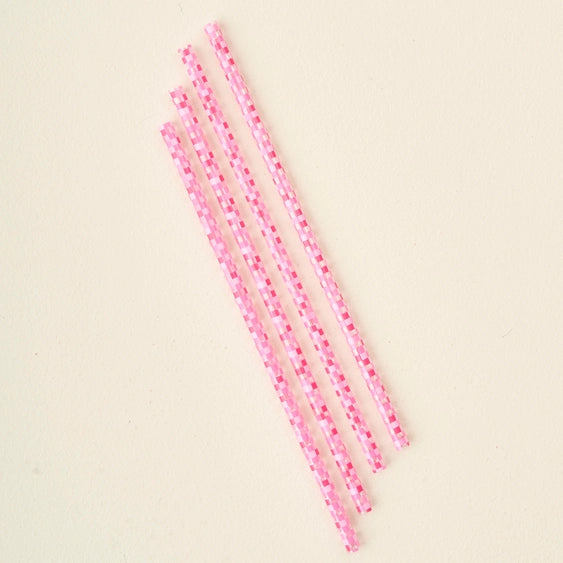 Pink Check | 40oz Tumbler Straw Set