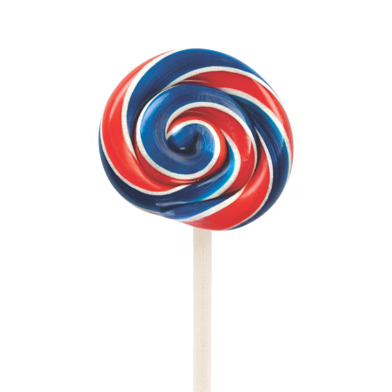 Red White & Blue Strawberry - Lollipop | Hammond's Candies