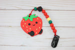 Strawberry Teething Clip | Baby Boos Teethers