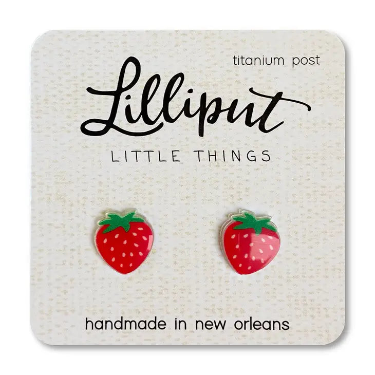 Strawberry Earrings | Lilliput Little Things