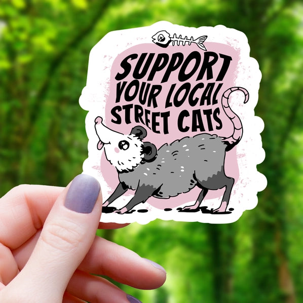 Support Your Local Street Cats - Sticker | Mimic Gaming Co