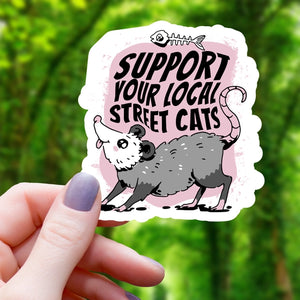 Support Your Local Street Cats - Sticker | Mimic Gaming Co