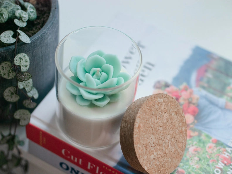 Echeveria Succulent | Soy Wax Blend Candle