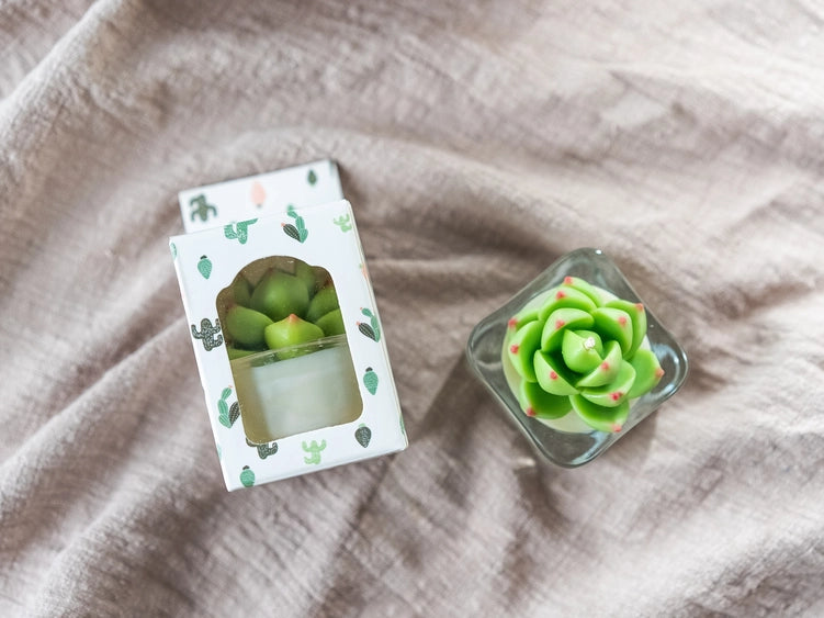 Succulent Tealight Candle | Zoet Studio