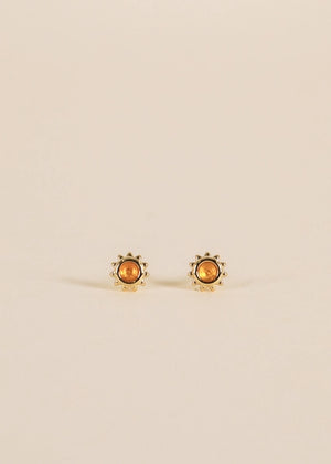 Amber | Sun Stud Earrings