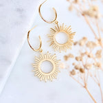 Sun - Hoop Earrings | Mesa Blue