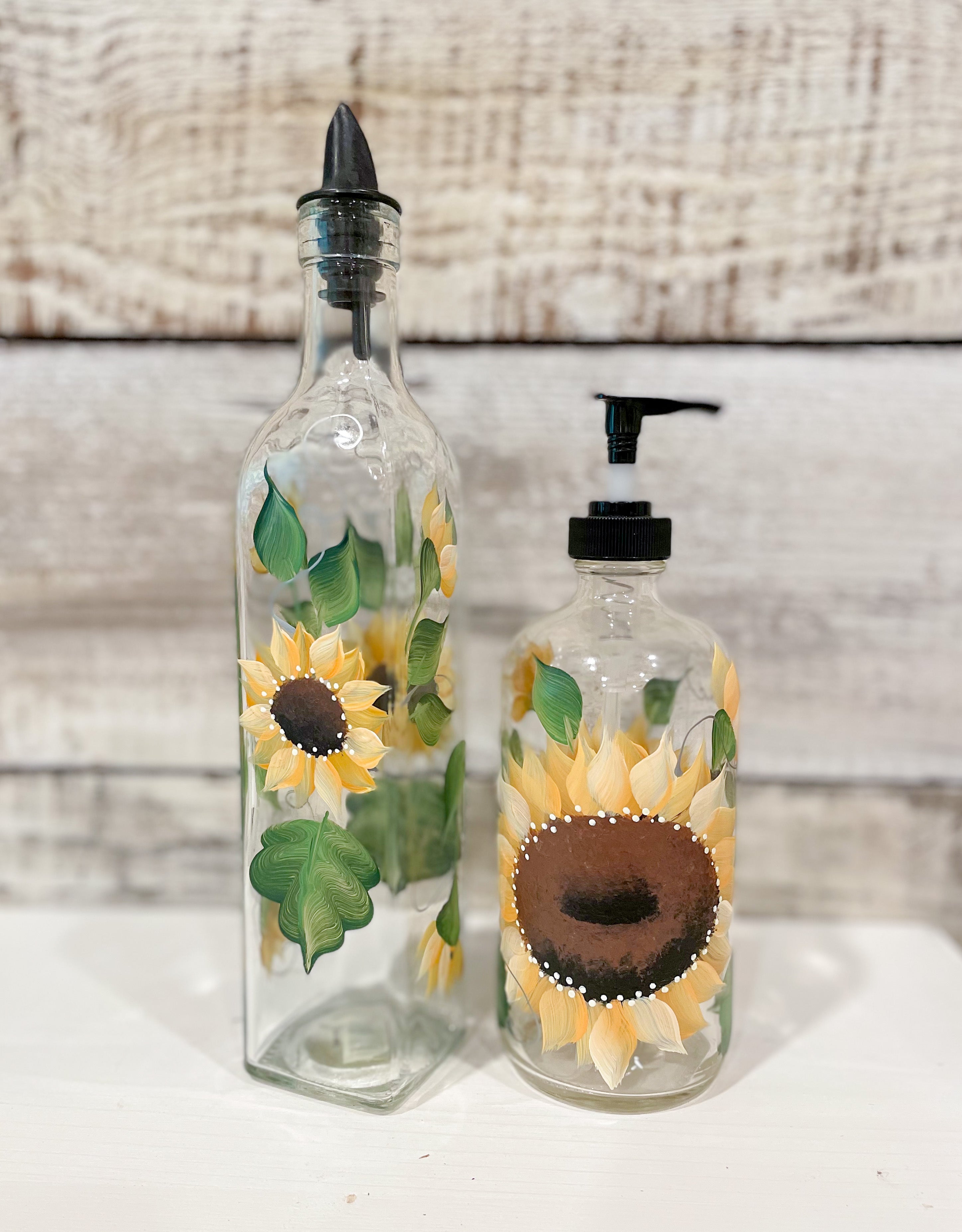 Sunflower - Hand Painted Everything Bottle| CC Crafts