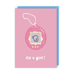 It's A Tamagotchi (Girl) - Greeting Card | Sunshine Llama
